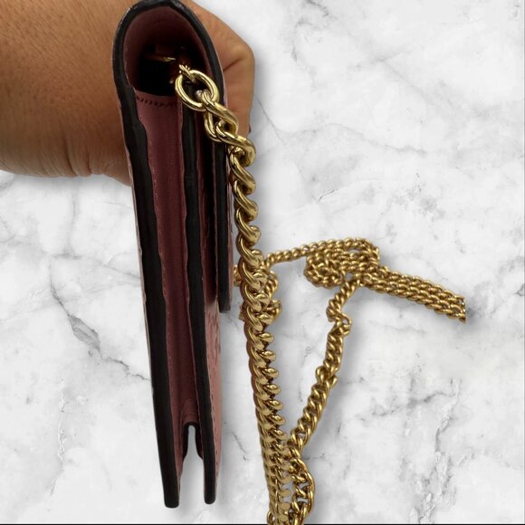 Gucci Sima GG Interlocking Wallet on a Chain - Pink - Picture 6 of 11